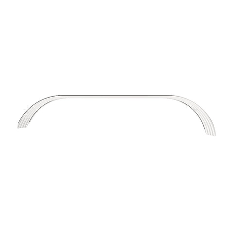 120" 430 Stainless Steel (16ga) Beaded Edge Ribbed Full Fender 54" Spread - SR Series (Pair)
