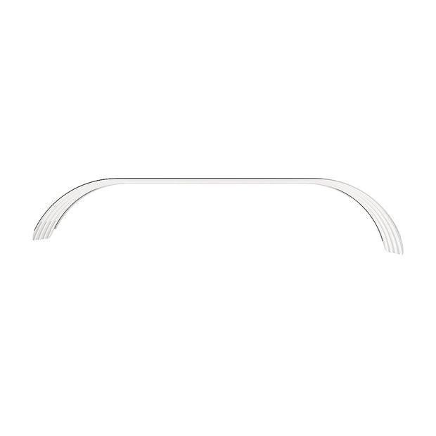 120" 430 Stainless Steel (16ga) Beaded Edge Ribbed Full Fender 54" Spread - SR Series (Pair)