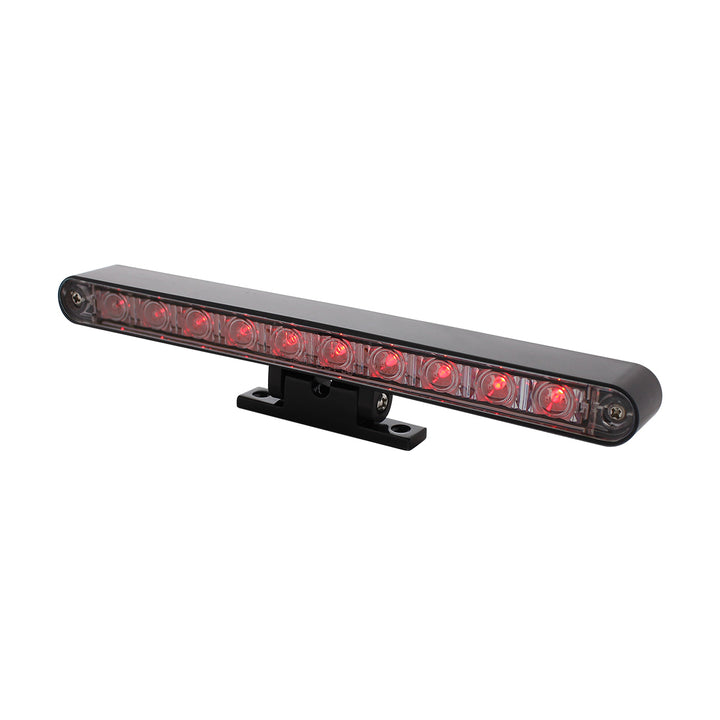 10 LED Dual Function 3rd Brake Light With Black Swivel Pedestal Base - Red LED/Clear Lens