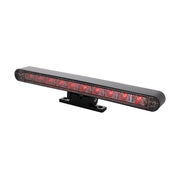 10 LED Dual Function 3rd Brake Light With Black Swivel Pedestal Base - Red LED/Clear Lens