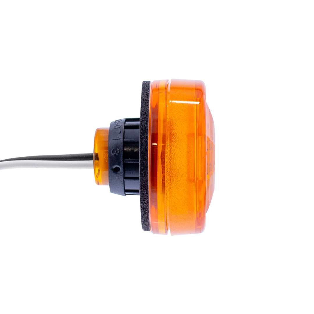 3 LED Oval Clearance/Marker Light-Amber LED/Amber Lens