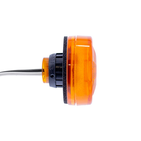3 LED Oval Clearance/Marker Light-Amber LED/Amber Lens