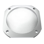Chrome 4-1/2" Square Speaker Cover For International 9900 (1999-2017), 9400/9300/9200 (1997-2010)