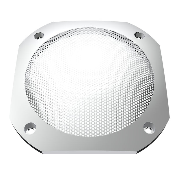 Chrome 4-1/2" Square Speaker Cover For International 9900 (1999-2017), 9400/9300/9200 (1997-2010)