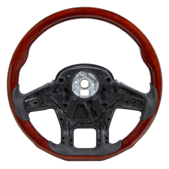 18" YourGrip Wood Steering Wheel For 2012-2021 Peterbilt 579 &amp; 2013-2021 Kenworth T680