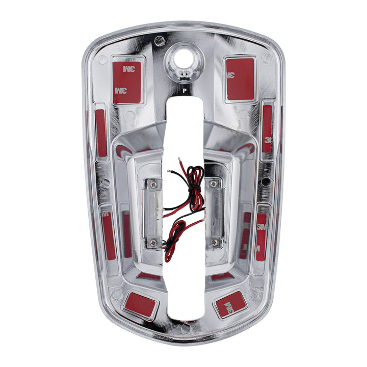 6 LED Chrome Door Handle Cover For 2018-2024 Freightliner Cascadia - Driver, White LED