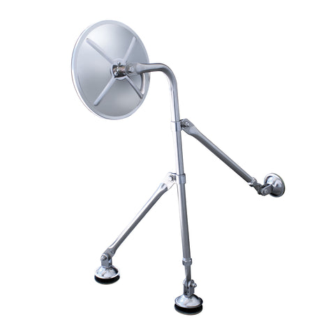 8-1/2" Convex Mirror With Stainless Tripod Fender Mirror Bracket