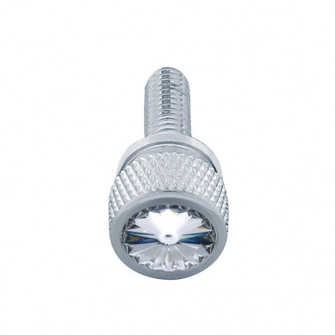 3/4" Short M6-1.0 Dash Screw For Kenworth - Clear Crystal (12-Pack)