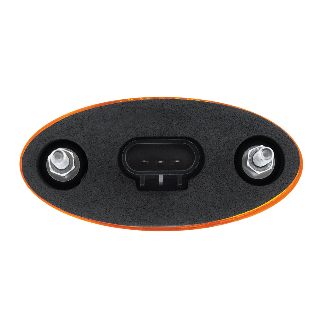 8 LED Fender Parking &amp; Turn Signal Light For Peterbilt 386 (2006-2014) &amp; 387 (2006-2010)-Amber LED/Amber Lens