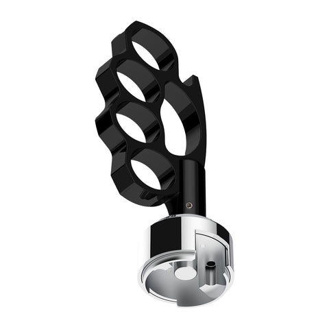Knuckle Gearshift Knob With 13/15/18 Speed Adapter - Black