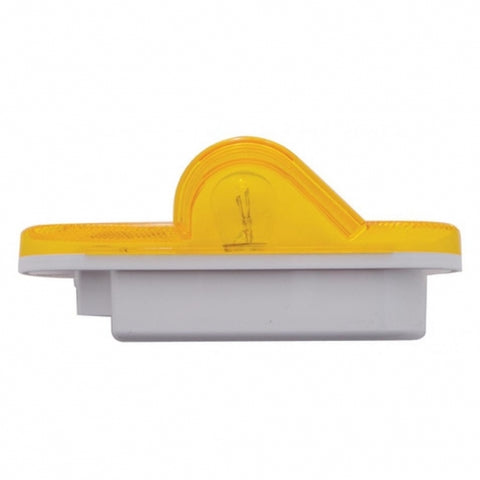 6" Oval Mid Trailer Turn Signal Light - Amber Lens