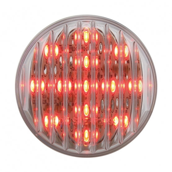 13 LED 2-1/2" Round Light (Clearance/Marker) - Red LED/Clear Lens