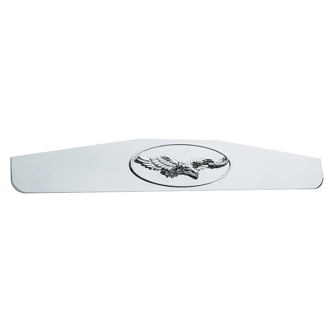 4" x 24" Chrome Bottom Mud Flap Weight With Oval Cast Eagle Emblem
