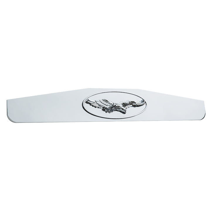 4" x 24" Chrome Bottom Mud Flap Weight With Oval Cast Eagle Emblem