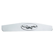 4" x 24" Chrome Bottom Mud Flap Weight With Oval Cast Eagle Emblem