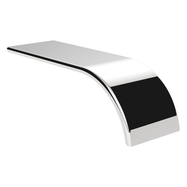 80" 430 Stainless Steel (16ga) Roll Formed Edge Smooth Half Fender - SS Series (Pair)