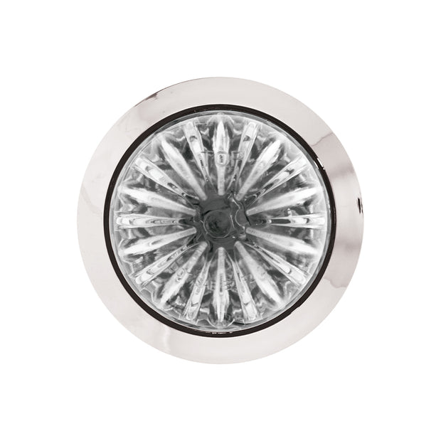 2 LED Dual Function 3/4" Mini Watermelon Light (Clearance/Marker) - Amber LED/Clear Lens
