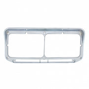 Rectangular Dual Headlight Bezel With Visor - LED Cutout