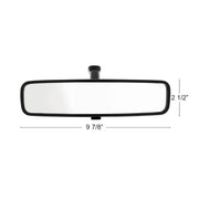 10" Black Day/Night Interior Rearview Mirror Assembly - Glue-On Mount