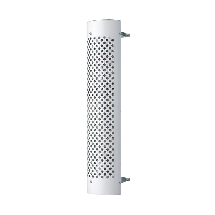 48" Tall 270 Degree Stainless Exhaust Muffler Shield For 10" Diameter Exhaust - Round Slot
