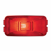 Single Bulb Rectangular Light (Clearance/Marker) - Red Lens