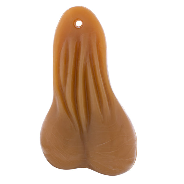 8-1/4" Tall Large Low-Hanging Rubber Balls - Tan