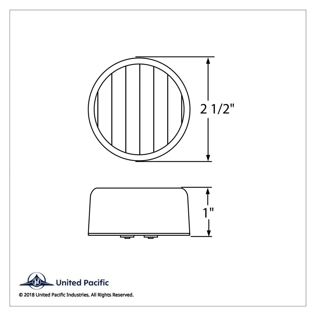 13 LED 2-1/2" Auxiliary/Utility Light - White LED/Clear Lens