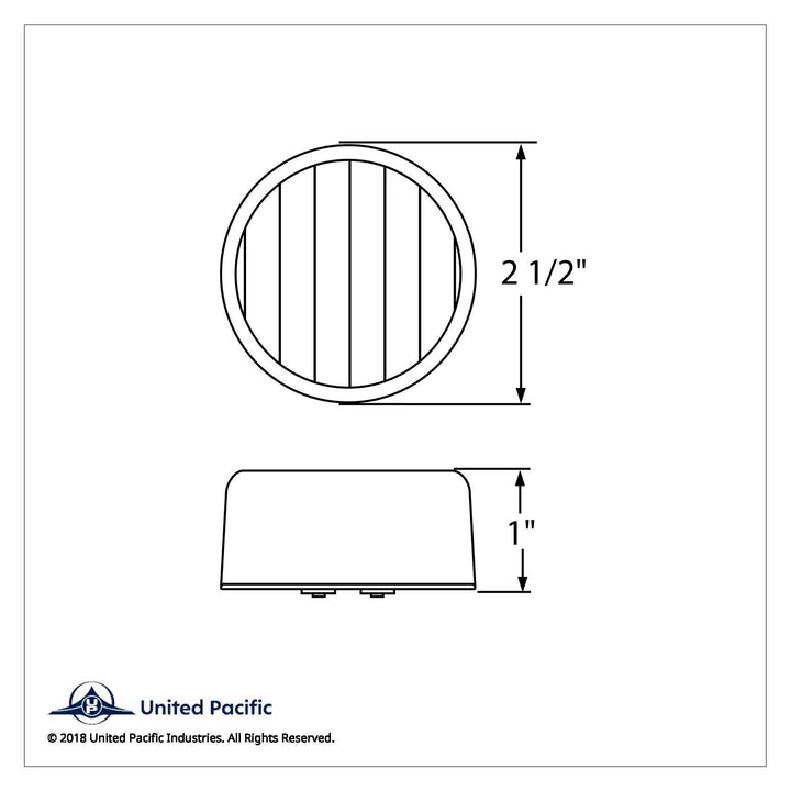 13 LED 2-1/2" Auxiliary/Utility Light - White LED/Clear Lens