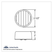 13 LED 2-1/2" Auxiliary/Utility Light - White LED/Clear Lens