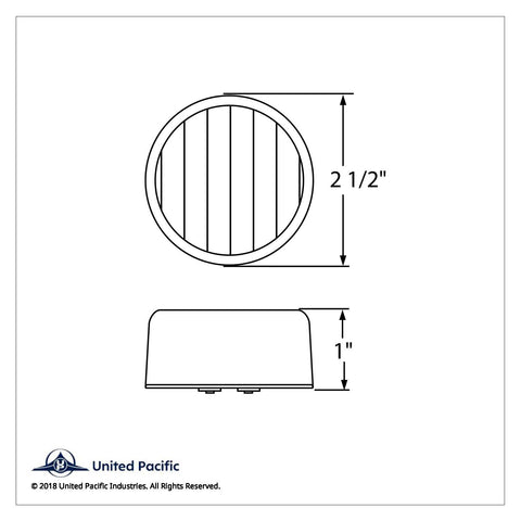 13 LED 2-1/2" Auxiliary/Utility Light - White LED/Clear Lens