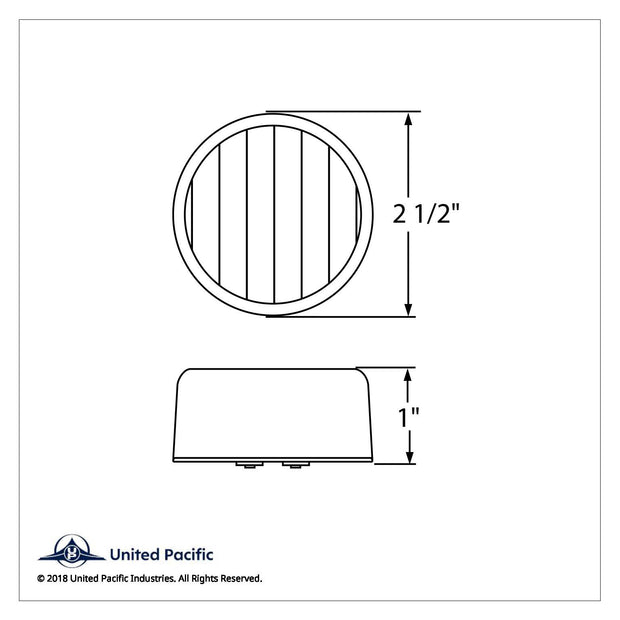 13 LED 2-1/2" Auxiliary/Utility Light - White LED/Clear Lens