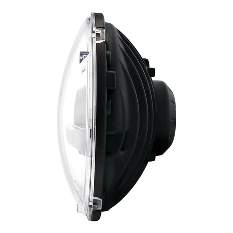 ULTRALIT - High Power LED 7" Headlight With White Position Light Bar