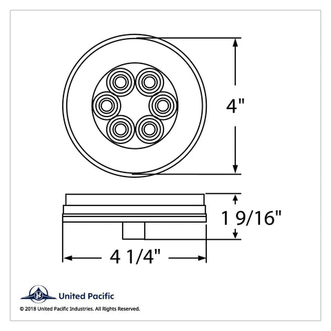 21 LED 4" GloLight (Back-Up)