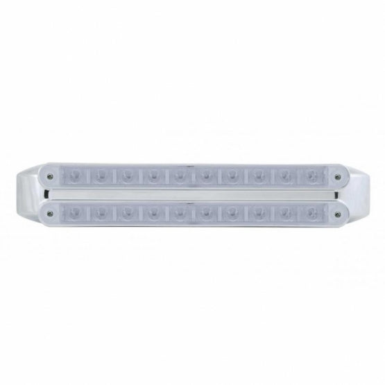 Dual 10 LED 9" Light Bars (Stop, Turn &amp; Tail) - Red LED/Clear Lens