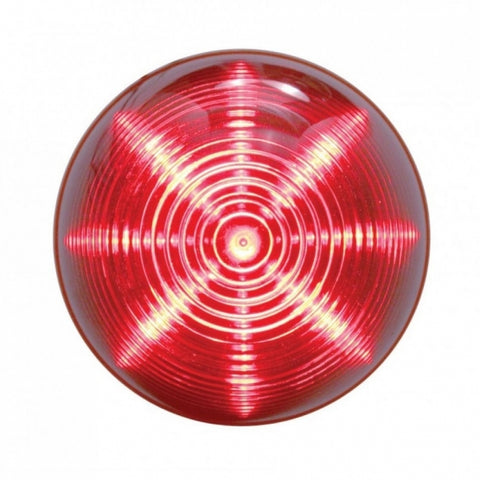 13 LED 2-1/2" Round Beehive Light (Clearance/Marker) - Red LED/Red Lens