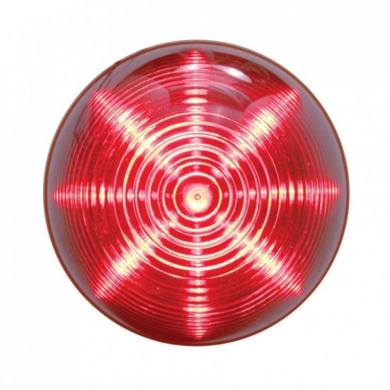 13 LED 2-1/2" Round Beehive Light (Clearance/Marker) - Red LED/Red Lens