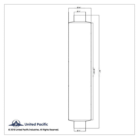 5" X 51" Exhaust Muffler