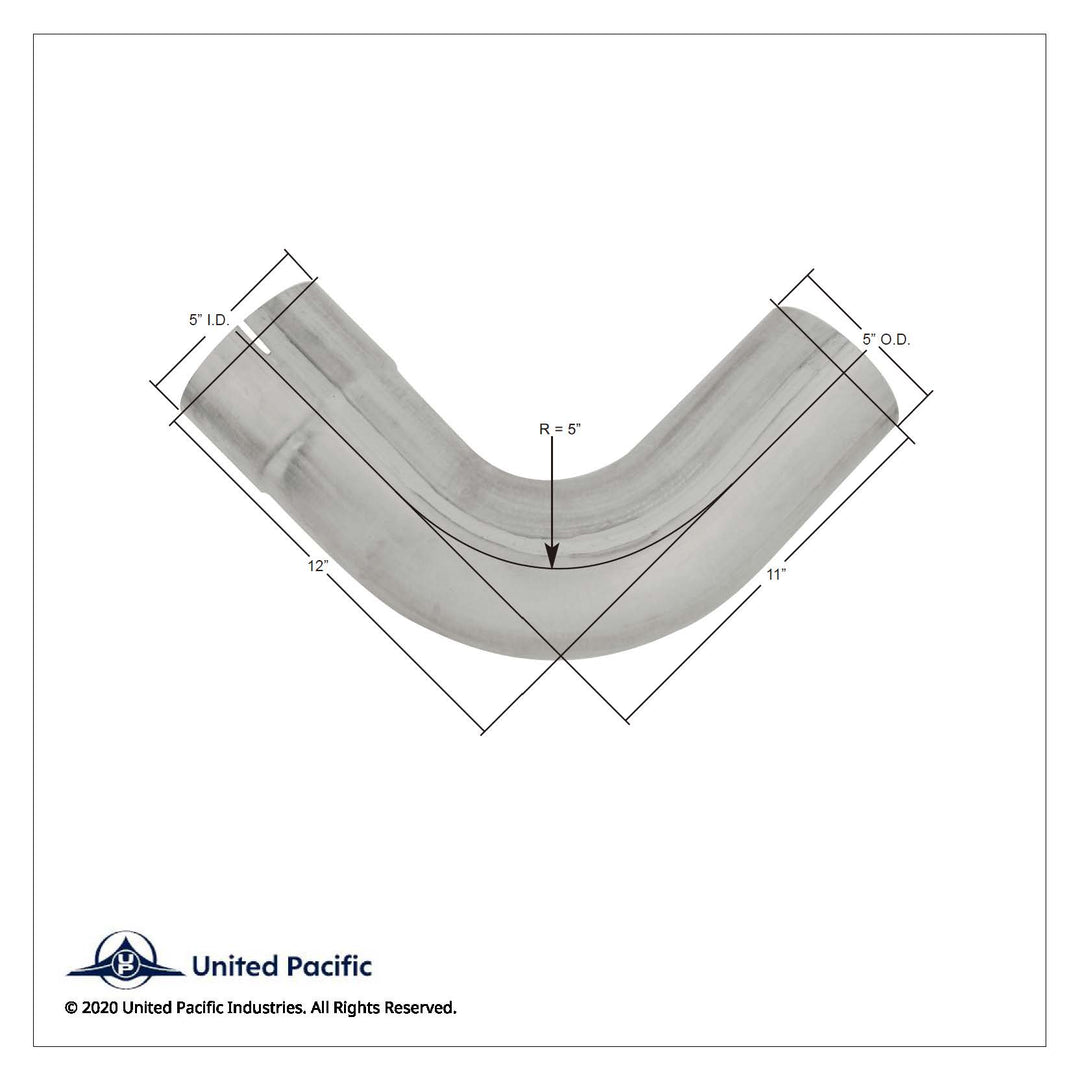 Aluminized 90 Degree Exhaust Elbow For Peterbilt 379
