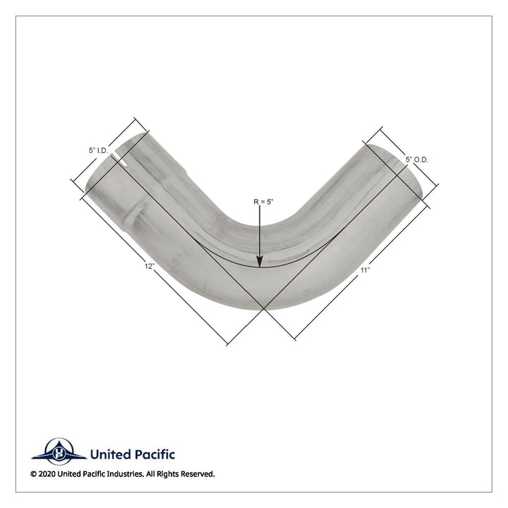 Aluminized 90 Degree Exhaust Elbow For Peterbilt 379