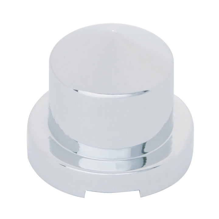 1/2" x 13/16" Chrome Plastic Pointed Nut Cover - Push-On