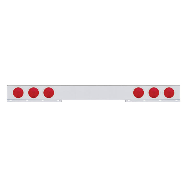 Stainless Steel Light Bar With 4 Lights &amp; Stainless Steel Bezel