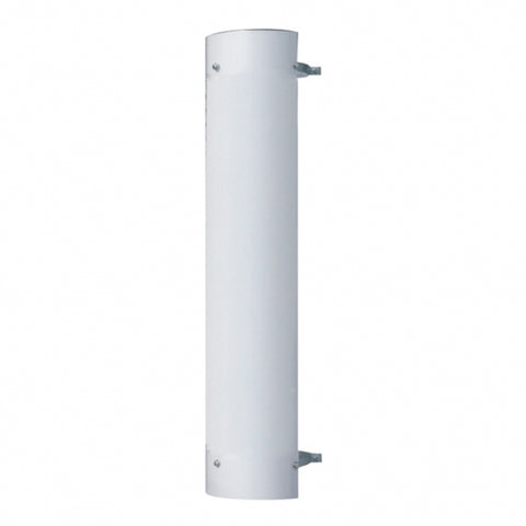 48" Tall 180 Degree Stainless Exhaust Muffler Shield For 5" Diameter Exhaust - Plain