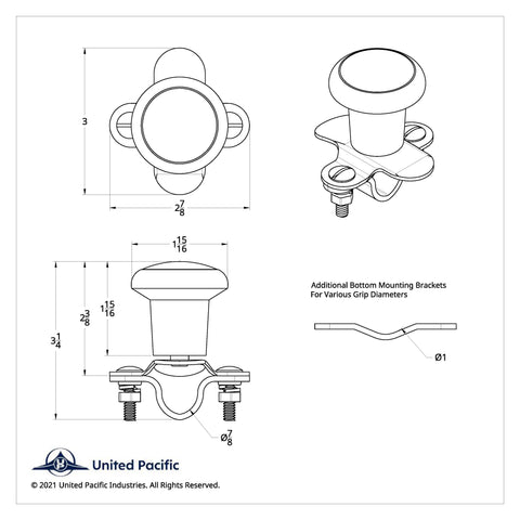 Heavy Duty Aluminum Steering Wheel Spinner