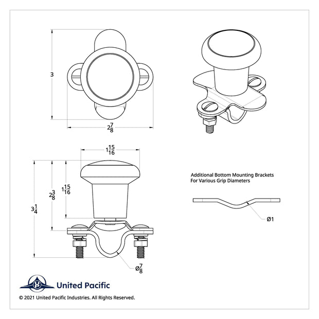 Heavy Duty Aluminum Steering Wheel Spinner