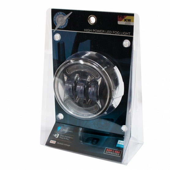 18 LED Fog Light With LED Light Bar For Peterbilt 579 (2012-2021) &amp; Kenworth T660 (2007-2017)-Chrome