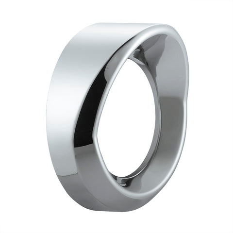 Chrome Plastic Small Gauge Bezel With Visor
