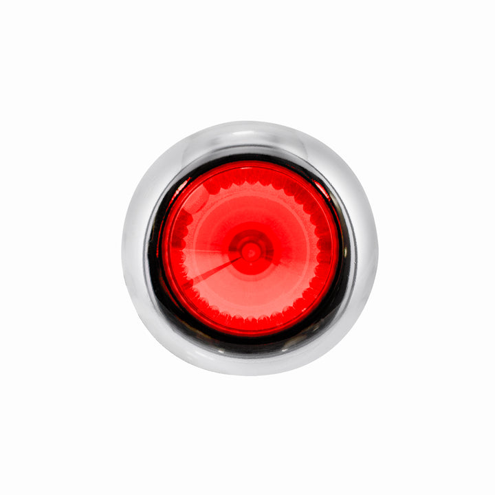 4 LED Dual Function 3/4" Mini Spike Light With SS Bezel (Clearance/Marker) - Red LED/Red Lens