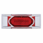 16 LED Reflector Light (Clearance/Marker) With Chrome Bezel - Red LED/Red Lens