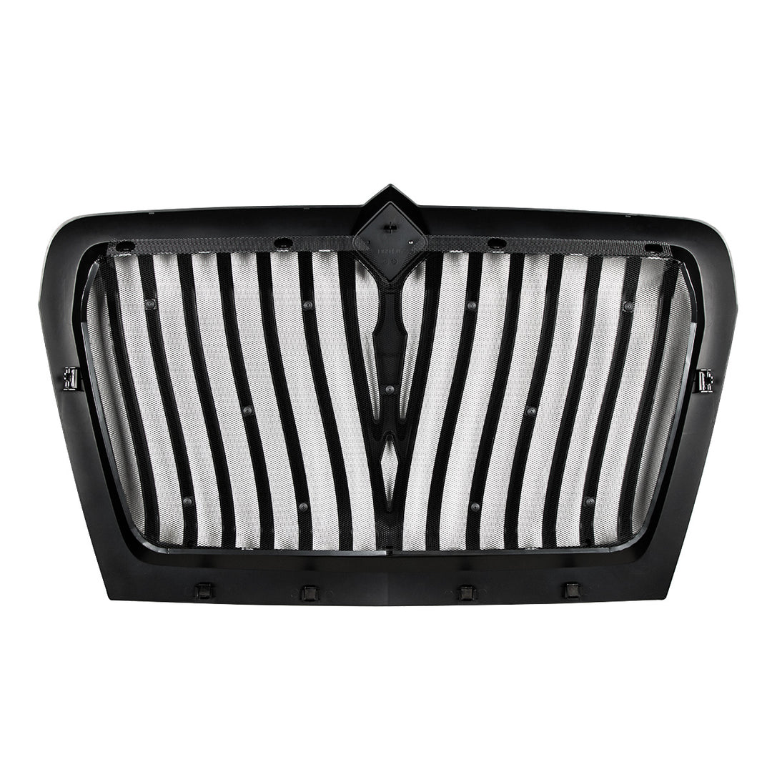 Black Curved Style Grille With Bug Screen For 2018-2024 International LT