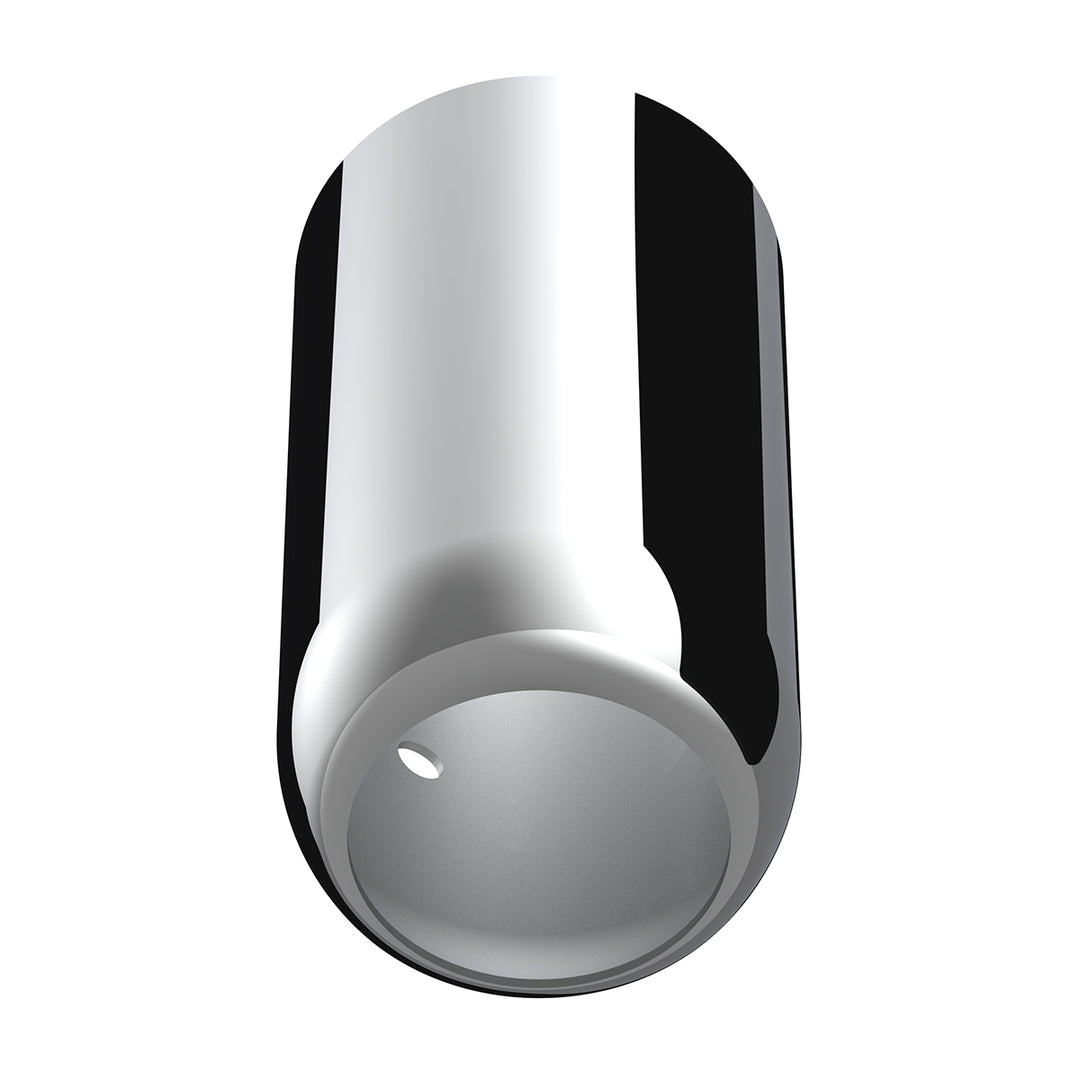 Steel Lower Gearshift Knob Cover - Chrome